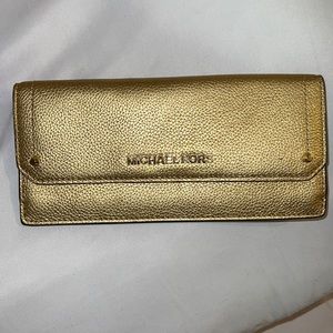 Gold Michael kors mini clutch